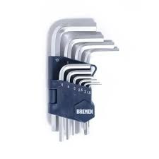 LLAVE ALLEN MEDIANA 10 PZAS MM BREMEN